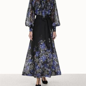 Zimmerman midi floral skirt;